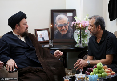 حضور سید حسن خمینی در منزل مرحوم سیدعلی صنیع خانی