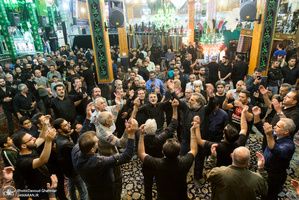 مراسم عزاداری شب شهادت حضرت رقیه(س) و تشییع پیکر پاک شهید تازه تفحص در تکیه دربند