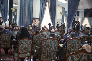 دیدار استاندار تهران و مدیران استان با سید حسن خمینی