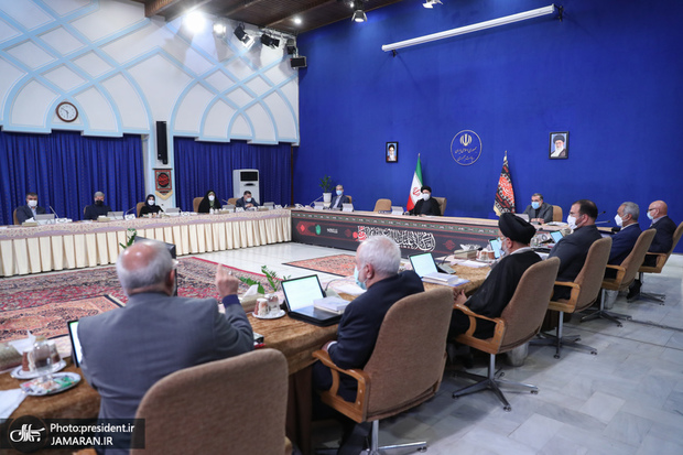 آخرین جلسه هیئت دولت با حضور رئیسی و وزیران روحانی + تصاویر