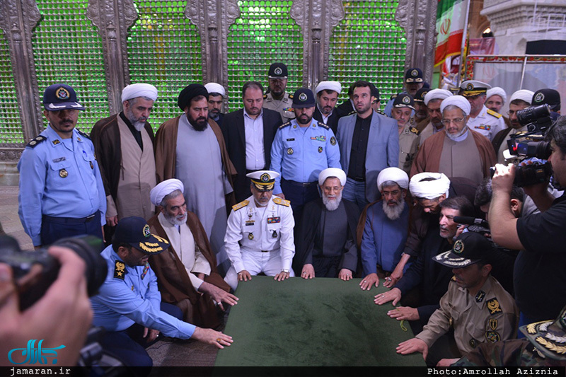 تجدید میثاق مسئولان سازمان عقیدتی سیاسی ارتش با آرمان‌های حضرت امام(س)