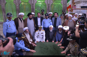 تجدید میثاق مسئولان سازمان عقیدتی سیاسی ارتش با آرمان‌های حضرت امام(س)