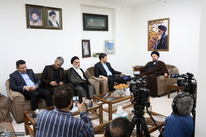 دیدار وزیر و معاونین وزارت ارتباطات با سید حسن خمینی