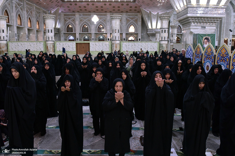 مراسم خاکسپاری پیکر مرحوم محمدعلی جماعتی (ره) در حرم امام خمینی (س)