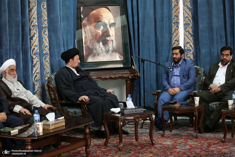 دیدار مدیر عامل و مدیران و معاونین بهشت زهرا (س) با سید حسن خمینی