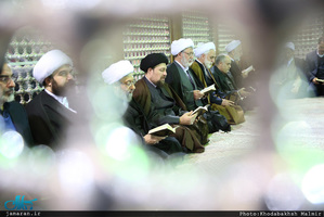 تجدید میثاق رئیس قوه قضائیه و مسئولان عالی قضایی با آرمان‌های امام خمینی(س) 