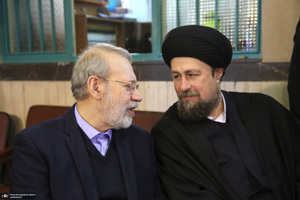 مراسم سالگرد رحلت آیت‌الله سید محمد موسوی بجنوردی در حسینیه جماران  -1