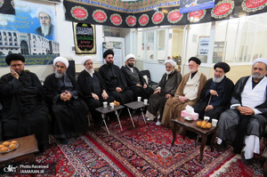 مراسم عزاداری امام حسین(ع) در بیت آیت الله العظمی فاضل لنکرانی(ره)