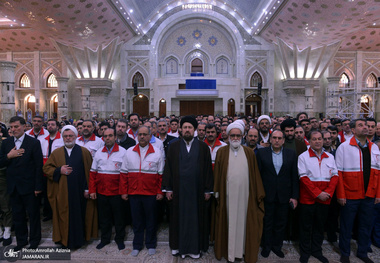  تجدید میثاق اعضای جمعیت هلال احمر با آرمان‌های حضرت امام(س)