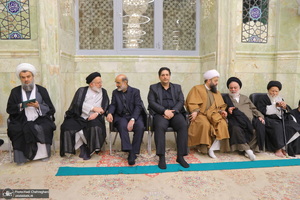 مراسم ترحیم آیت الله نورالله شاه آبادی(ره) در مسجد اعظم قم