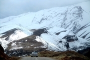 برف پائیزی بخشی از ارتفاعات سمیرم را سپید پوش کرد
