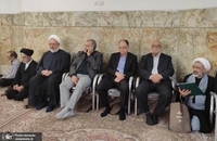 مراسم تشییع همسر مرحوم آیت الله حسن طاهری خرم آبادی