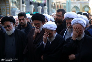 مراسم تشییع و خاکسپاری آیت الله سید هاشم رسولی محلاتی(ره) در قم