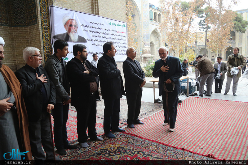 مراسم ختم آیت الله حائری شیرازی(ره) در مدرسه عالی شهید مطهری 