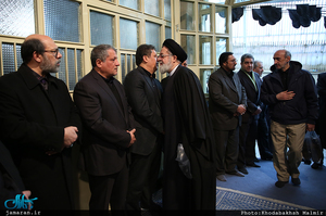 مراسم وداع با پیکر آیت الله هاشمی رفسنجانی(ره) در حسینیه جماران-5