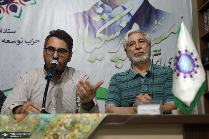 نشست «انتخاب سرنوشت» با سخنرانی بهزاد نبوی و فیض الله عرب سرخی