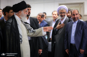 دیدار جمعی از شاعران و اهالی فرهنگ و ادب با رهبر معظم انقلاب