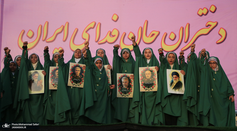 رزمایش «دختران جان‌فدای ایران» در فسا