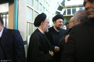 مراسم سالگرد رحلت آیت‌الله سید محمد موسوی بجنوردی در حسینیه جماران  -2