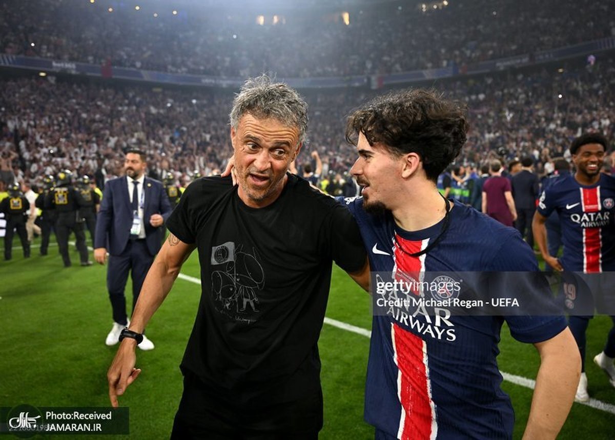 عکس و ویدیو| لحظات احساسی در جشن قهرمانی پاری سن ژرمن به یاد دختر از دست رفته انریکه