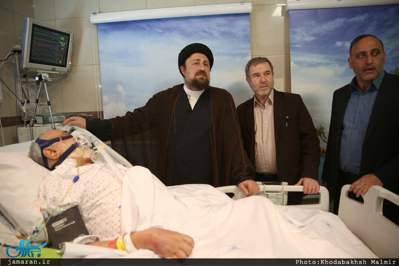 عیادت سید حسن خمینی از حجت الاسلام و المسلمین سید مهدی طباطبایی