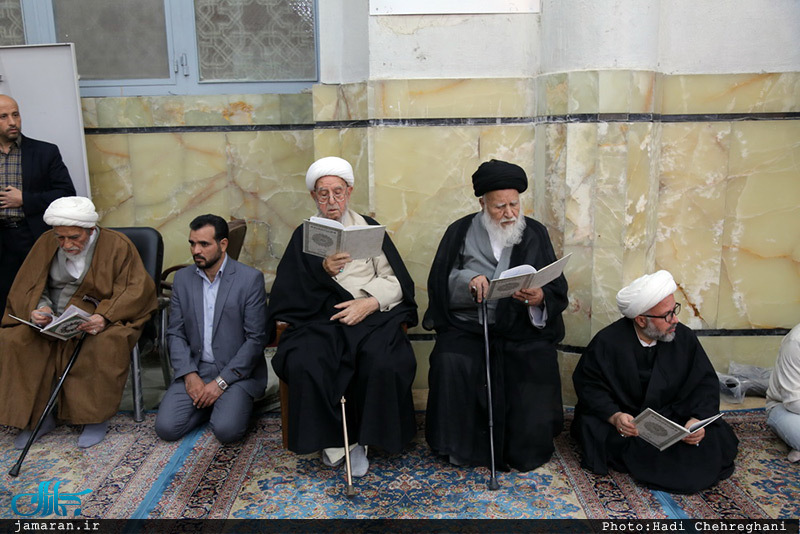 مراسم چهلم آیت الله حاج نصرالله شاه آبادی(ره) در مسجد اعظم قم
