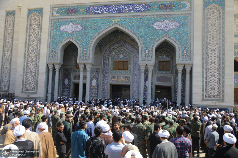 تشییع مرحوم آیت الله عباسعلی سلیمانی (ره) در حرم مظهر حضرت معصومه (س)