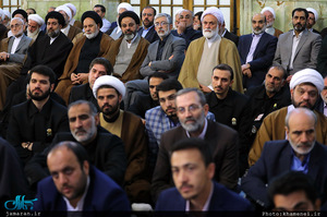 حضور و سخنرانی رهبر معظم انقلاب در اجتماع زائران و مجاوران حرم مطهر رضوی