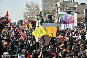  حضور میلیون ها تهرانی در تشییع پیکر مطهر سردار قاسم سلیمانی - 10 