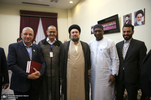 دیدار چند تن از مهمان خارجی سی و هفتمین کنفرانس وحدت اسلامی با سید حسن خمینی