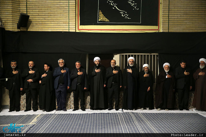 مراسم عزاداری شب عاشورای حسینی با حضور رهبر معظم انقلاب اسلامی