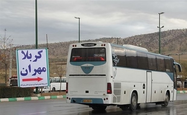 750 دستگاه اتوبوس برای جابجایی درون شهری زائران اربعین در مهران مستقر است