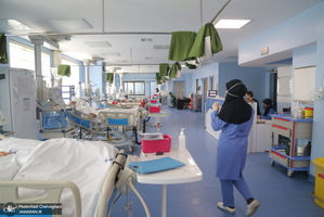 بخش کرونای بیمارستان فرقانی قم