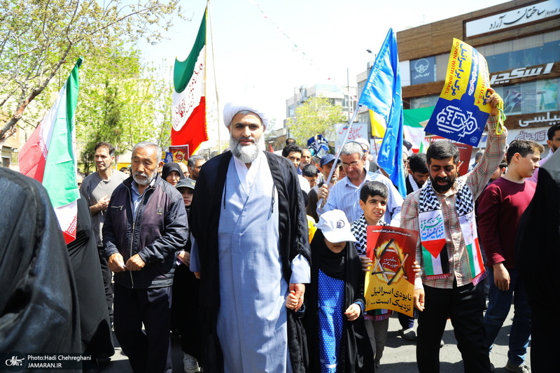 راهپیمایی باشکوه روز قدس در قم -1