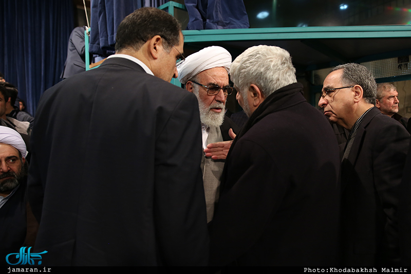 مراسم وداع با پیکر آیت الله هاشمی رفسنجانی(ره) در حسینیه جماران