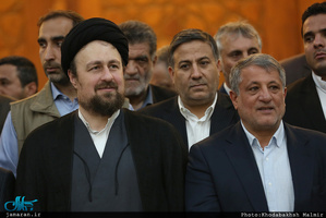 ادای احترام شهردار و اعضای شورای شهر پنجم نسبت به مقام شامخ حضرت امام(س)