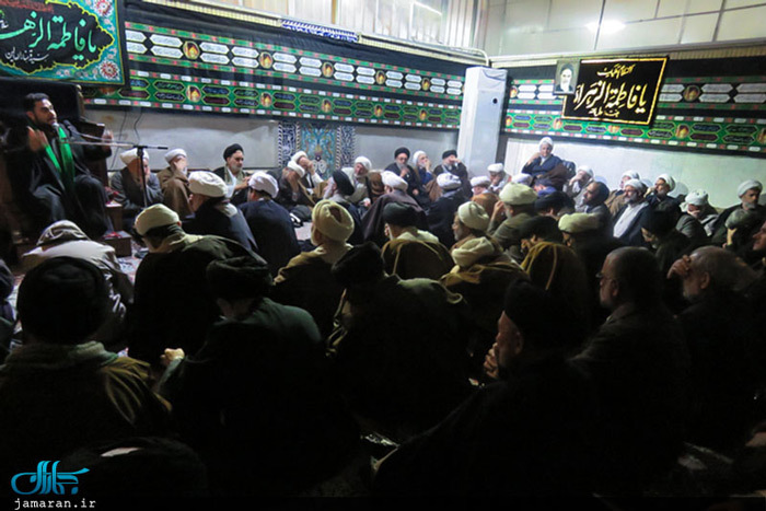 مراسم عزاداری ایام فاطمیه(س) در دفتر آیت الله العظمی صانعی در قم