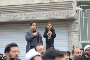 دسته عزاداری شهادت حضرت علی (ع) با حضور آیت‌الله العظمی وحید خراسانی