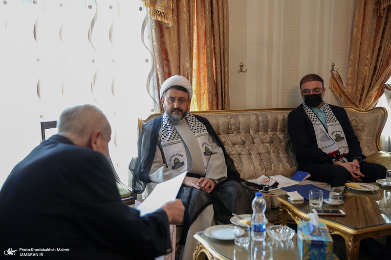دیدار سرپرست موسسه تنظیم و نشر آثار امام خمینی(س) با سفیر فلسطین در تهران/ صلاح زواوی