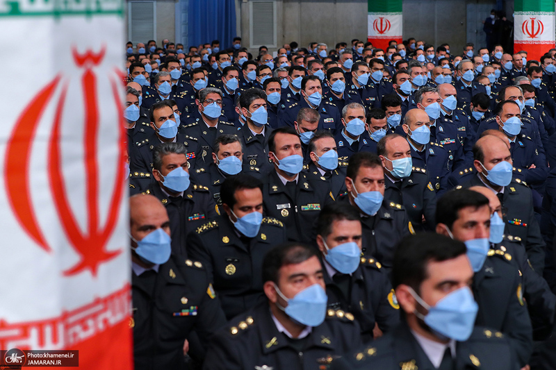 دیدار جمعی از فرماندهان نیروی هوایی و پدافند هوایی ارتش با رهبر معظم انقلاب