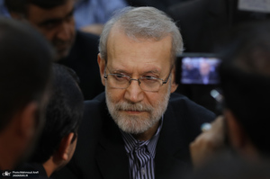 حضور شخصیت های سیاسی و لشکری  در سی و پنجمین سالگرد ارتحال حضرت امام خمینی (س) -1 - علی لاریجانی