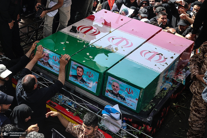 مراسم تشییع شهدای جنگ تحمیلی رژیم صهیونیستی در تهران-5