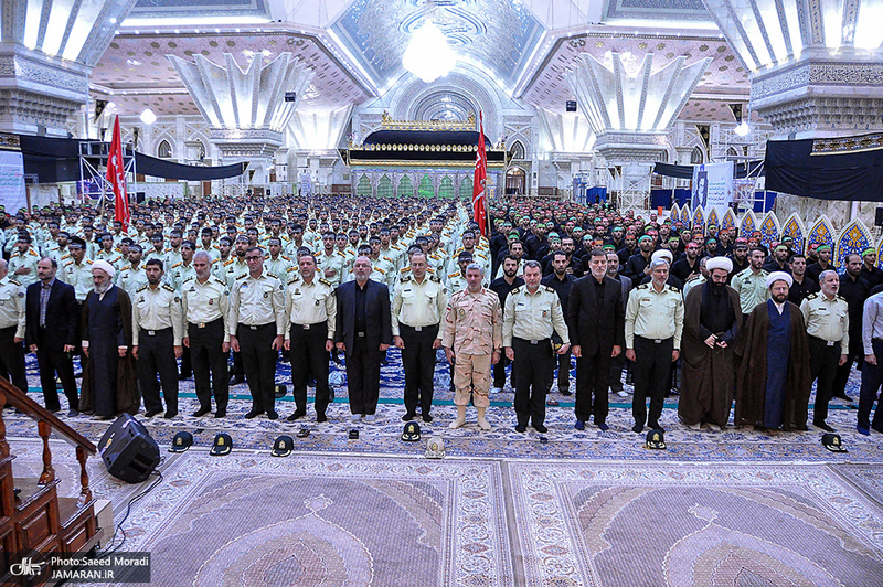 عزاداری دانشجویان دانشگاه علوم انتظامی امین در حرم مطهر امام خمینی(س)