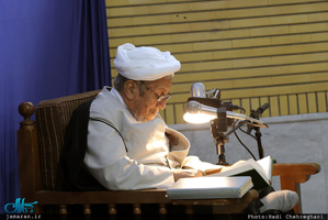 نخستین جلسه درس آیت الله العظمی صانعی در سال جدید تحصیلی 