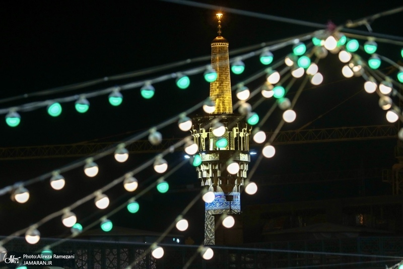 حال و هواى حرم مطهر امام رضا (ع) در شب ولادت