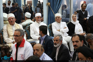 دیدار اعضای ستاد مرکزی برزگداشت حضرت امام خمینی(س) با سید حسن خمینی