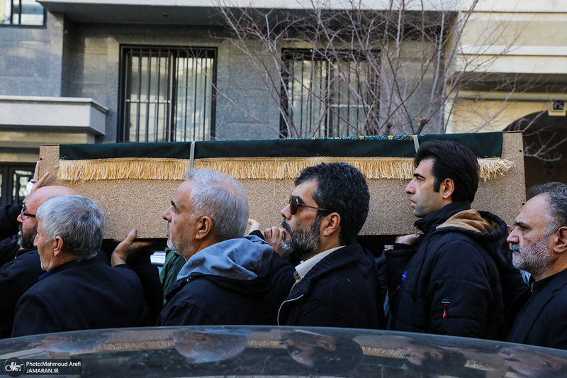 مراسم تشییع مادر شهیدان جواد سپهری