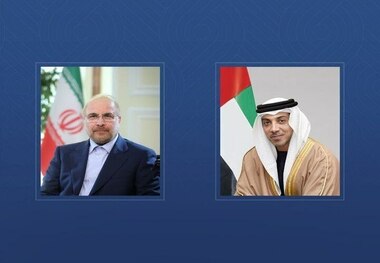 اولین تماس اماراتی ها با ایران پس از جنگ/ گفت و گوی معاون رئیس امارات با قالیباف