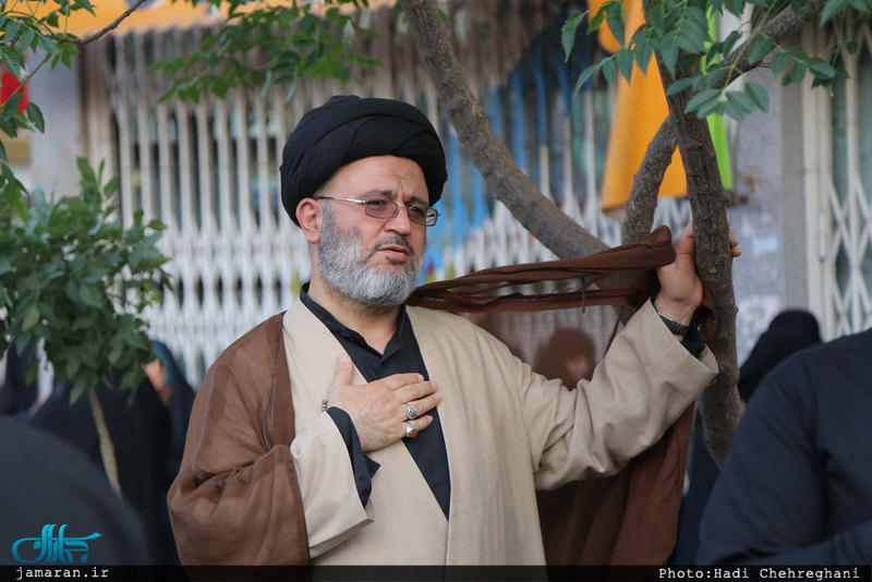 دسته عزای شهادت امیرالمؤمنین علی(ع) با حضور آیت الله العظمی وحید خراسانی