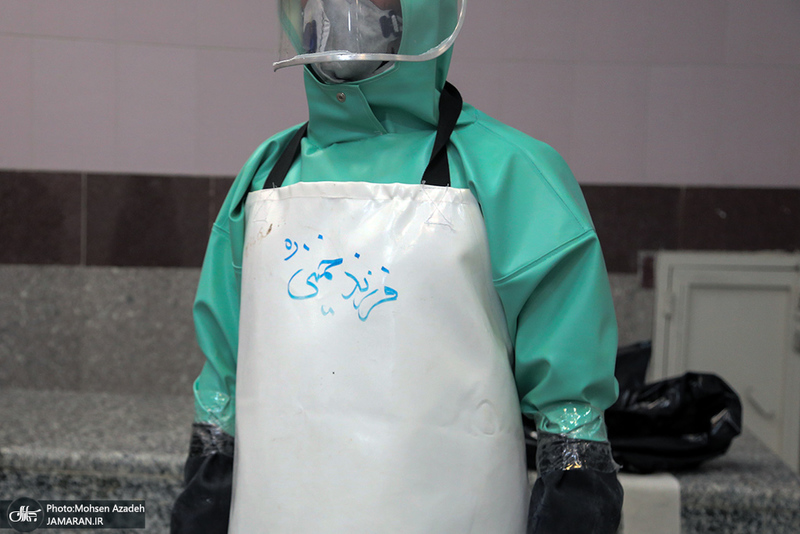 تغسیل با آب متوفیان مبتلا به کرونا در بهشت زهرا(س) تهران